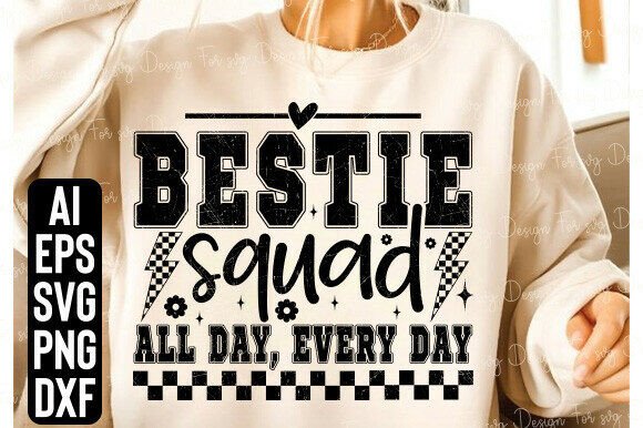 Bestie Squad PNG SVG for T-Shirt Graphics