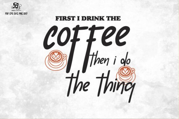 Coffee Quote Hand-drawn SVG PNG Graphics