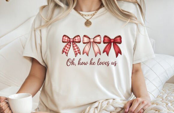 Coquette Bow Valentine Sublimation PNG Graphics for T-Shirt Designs