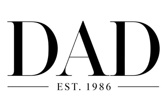 Dad Est 1986 SVG: Vintage Graphics for T-Shirt Designs