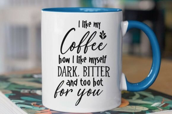 Funny Coffee Quote Graphic Design for T-Shirt and Branding