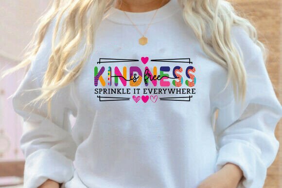 Kindness is Free SVG: A Graphic Design Asset for T-Shirt Designs