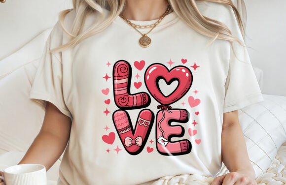 Love Valentine Sublimation PNG: A Graphic Design Asset for Local Branding