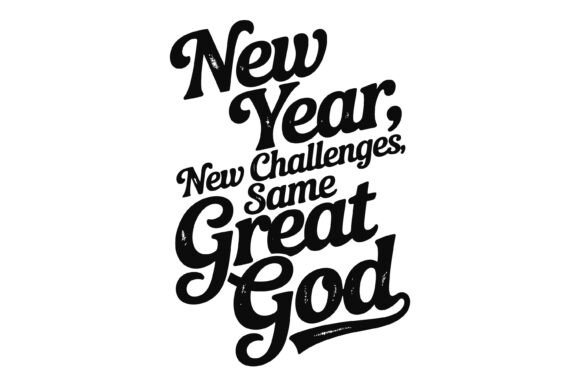 New Year Great God Vector SVG for Graphics and T-Shirt Designs