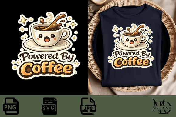 Powered By Coffee Graphic Design for Local Branding