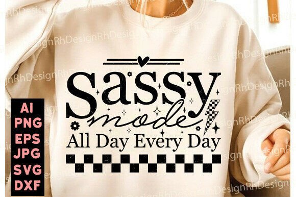 Sassy Mode Graphics for T-Shirt Designs