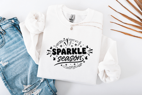 Sparkle Season Retro Graphics for T-Shirt Designs